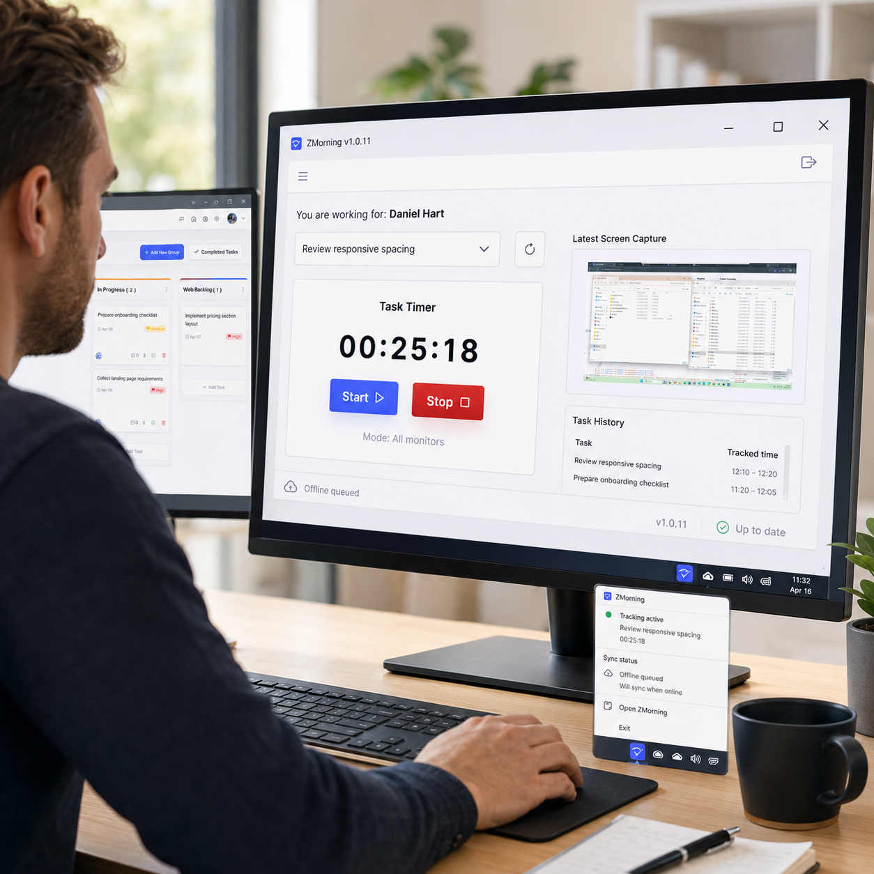 ZMorning Time Tracker for employees