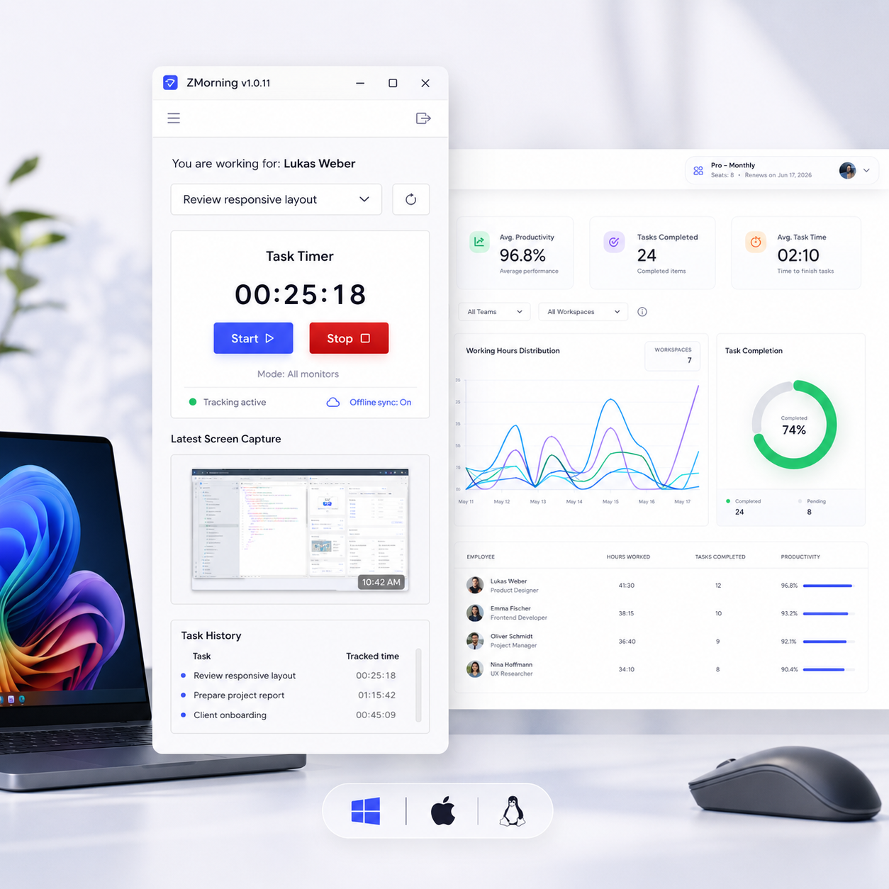 ZMorning App preview