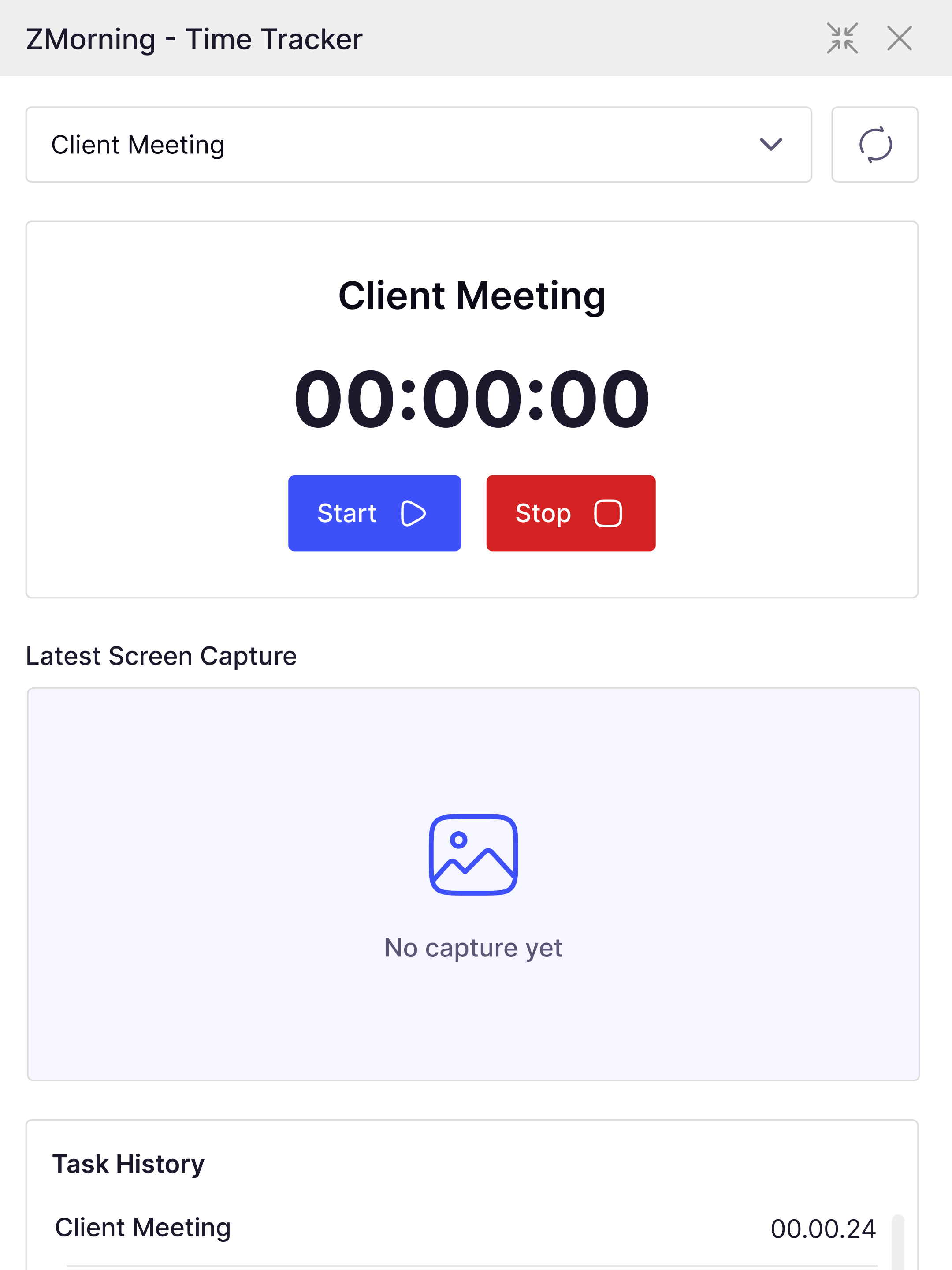 ZMorning Automatic Screenshot Feature